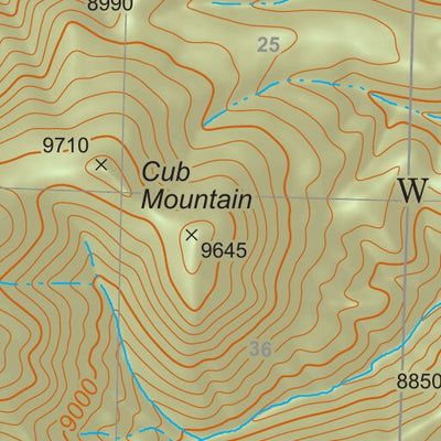 Gila National Forest Quadrangle Map: pg 70 Mogollon Baldy Peak Preview 2