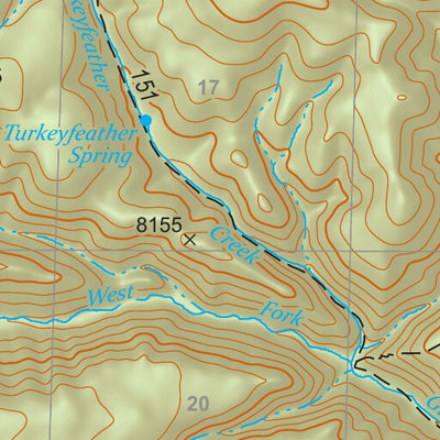 Gila National Forest Quadrangle Map: pg 70 Mogollon Baldy Peak Preview 3