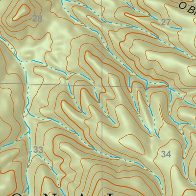 Gila National Forest Quadrangle Map: pg 44 O Block Canyon Preview 3