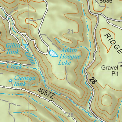 Gila National Forest Quadrangle Map: pg 58 Negrito Mountain Preview 3