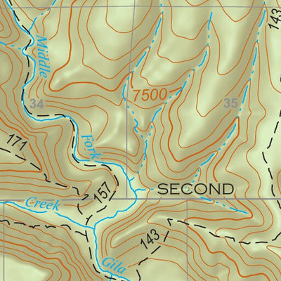 Gila National Forest Quadrangle Map: pg 59 Loco Mountain Preview 3