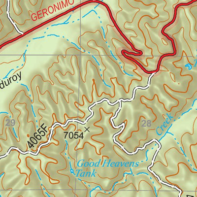 Gila National Forest Quadrangle Map: pg 62 Spring Canyon Preview 3
