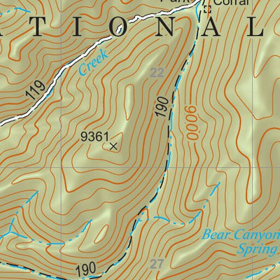 Gila National Forest Quadrangle Map: pg 57 Bearwallow Mountain Preview 2