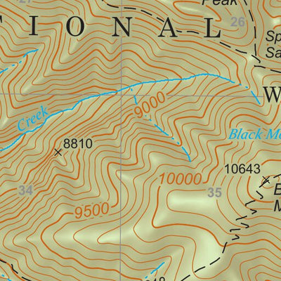 Gila National Forest Quadrangle Map: pg 69 Grouse Mountain Preview 2