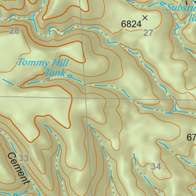 Gila National Forest Quadrangle Map: pg 73 Burnt Corral Canyon Preview 2