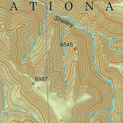 Gila National Forest Quadrangle Map: pg 94 Canyon Hill Preview 2