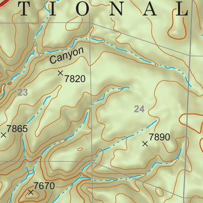 Gila National Forest Quadrangle Map: pg 63 Taylor Peak Preview 2