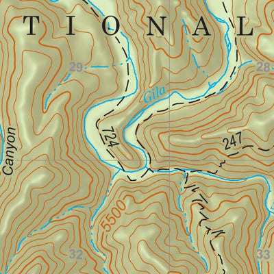 Gila National Forest Quadrangle Map: pg 95 Granny Mountain Preview 2