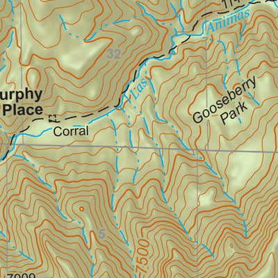Gila National Forest Quadrangle Map: pg 99 Victorio Park Preview 3