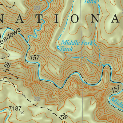 Gila National Forest Quadrangle Map: pg 72 Woodland Park Preview 2