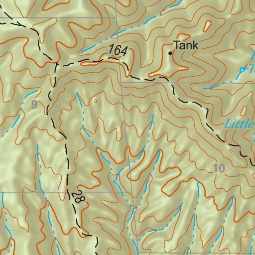 Gila National Forest Quadrangle Map: pg 72 Woodland Park by US Forest ...