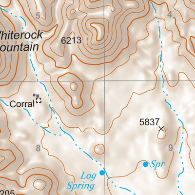 Gila National Forest Quadrangle Map: pg 123 Whiterock Mountain Preview 2