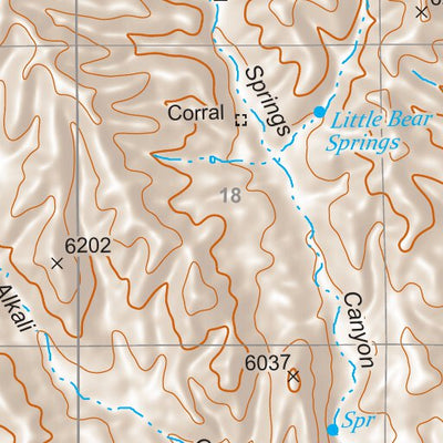 Gila National Forest Quadrangle Map: pg 123 Whiterock Mountain Preview 3