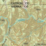 Gila National Forest Quadrangle Map: pg 64 Sawmill Peak Preview 3
