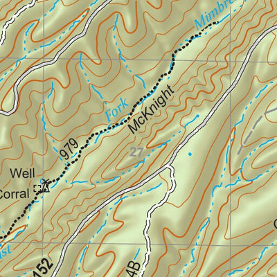 Gila National Forest Quadrangle Map: pg 107 Hendricks Peak Preview 3
