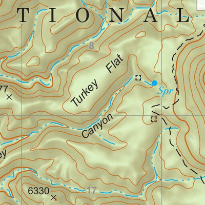 Gila National Forest Quadrangle Map: pg 104 Reading Mountain Preview 2