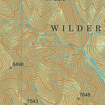 Gila National Forest Quadrangle Map: pg 83 Diablo Range Preview 2