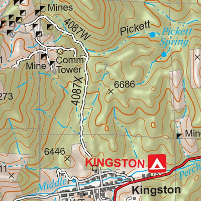 Gila National Forest Quadrangle Map: pg 109 Kingston Preview 3