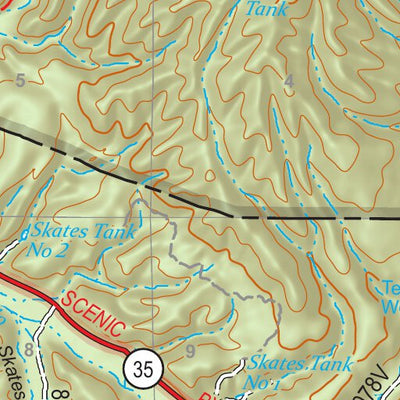Gila National Forest Quadrangle Map: pg 97 North Star Mesa Preview 3