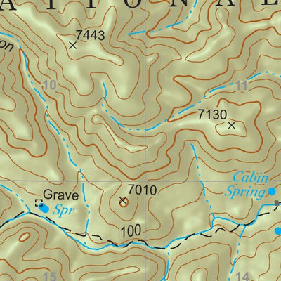 Gila National Forest Quadrangle Map: pg 106 Allie Canyon Preview 2