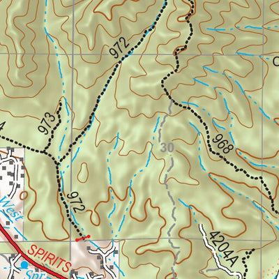 Gila National Forest Quadrangle Map: pg 106 Allie Canyon Preview 3