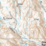 Gila National Forest Quadrangle Map: pg 127 C Bar Ranch Preview 3