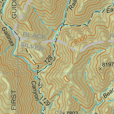 Gila National Forest Quadrangle Map: pg 108 Hillsboro Peak Preview 2