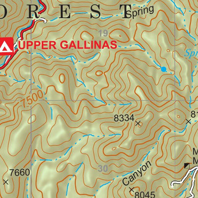 Gila National Forest Quadrangle Map: pg 108 Hillsboro Peak Preview 3