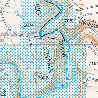 Santa Fe National Forest Quadrangle Map: pg 03 El Vado Preview 3