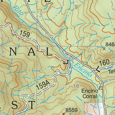 Santa Fe National Forest Quadrangle Map: pg 14 Youngsville Preview 3