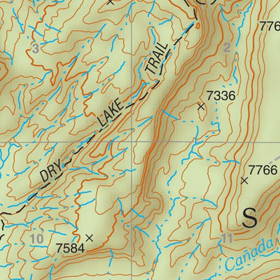 Santa Fe National Forest Quadrangle Map: pg 08 French Mesa Preview 3