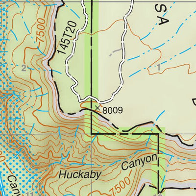 Santa Fe National Forest Quadrangle Map: pg 06 Navajo Peak Preview 2