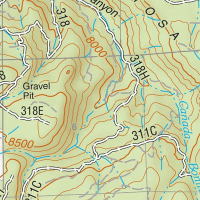 Santa Fe National Forest Quadrangle Map: pg 21 Jarosa Preview 3