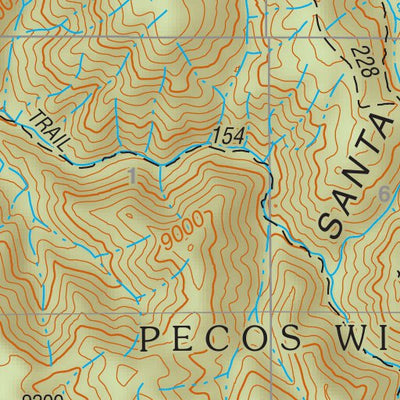 Santa Fe National Forest Quadrangle Map: pg 40 Sierra Mosca Preview 3