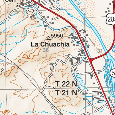 Santa Fe National Forest Quadrangle Map: pg 25 Chili Preview 3