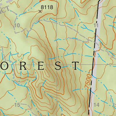 Santa Fe National Forest Quadrangle Map: pg 46 San Miguel Mountain Preview 2