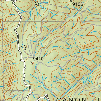 Santa Fe National Forest Quadrangle Map: pg 33 Rancho Del Chaparral Preview 3