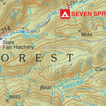 Santa Fe National Forest Quadrangle Map: pg 34 Seven Springs Preview 2