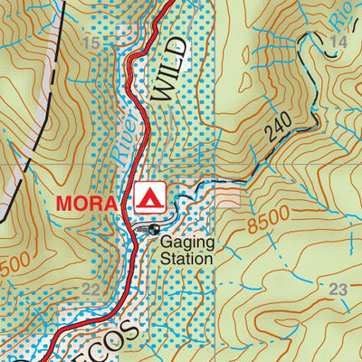 Santa Fe National Forest Quadrangle Map: pg 55 Cowles Preview 3