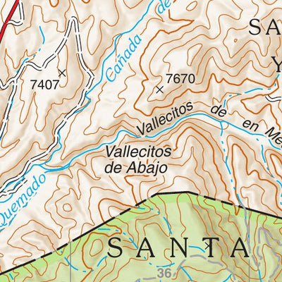 Santa Fe National Forest Quadrangle Map: pg 27 Truchas New Preview 3