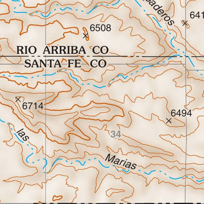 Santa Fe National Forest Quadrangle Map: pg 38 Puye Preview 2
