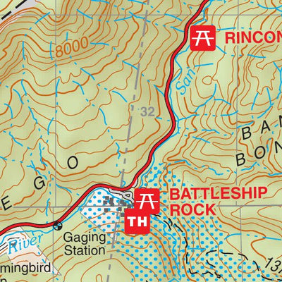 Santa Fe National Forest Quadrangle Map: pg 47 Jemez Springs Preview 3