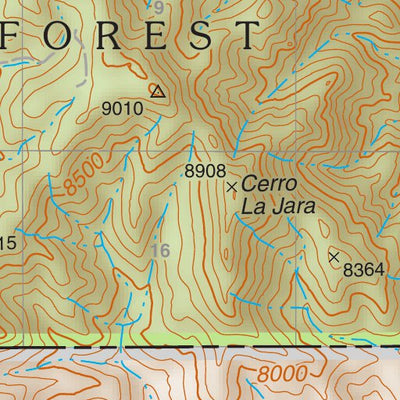 Santa Fe National Forest Quadrangle Map: pg 60 Bear Springs Peak Preview 3