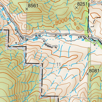 Santa Fe National Forest Quadrangle Map: pg 57 Rociada Preview 2
