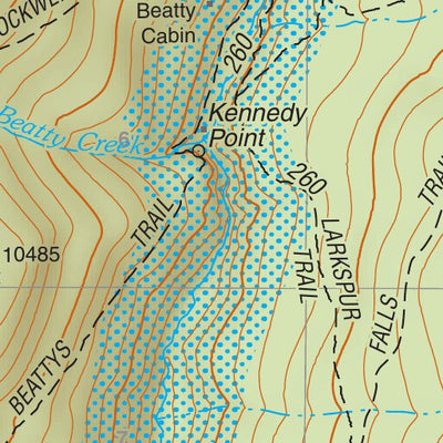 Santa Fe National Forest Quadrangle Map: pg 42 Pecos Falls Preview 3