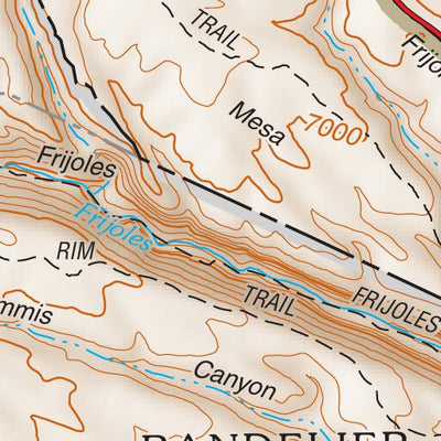 Santa Fe National Forest Quadrangle Map: pg 50 Frijoles Preview 2