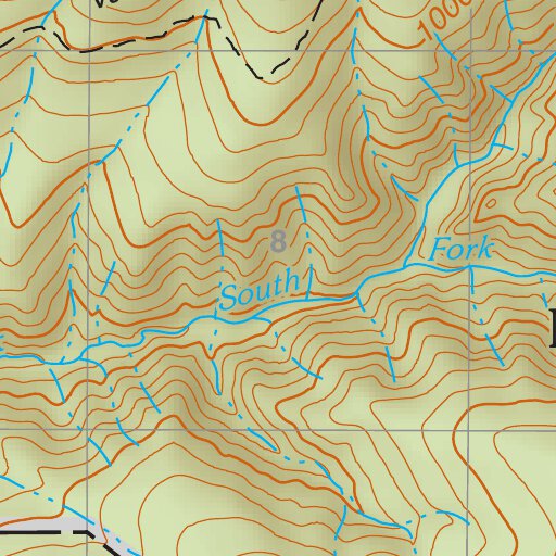 Santa Fe National Forest Quadrangle Map: pg 56 Elk Mountain by US ...