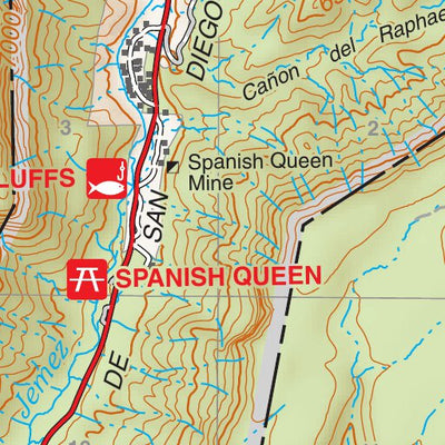 Santa Fe National Forest Quadrangle Map: pg 59 Ponderosa Preview 3