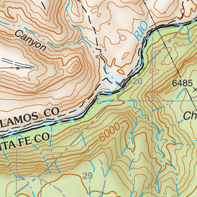 Santa Fe National Forest Quadrangle Map: pg 51 White Rock Preview 3