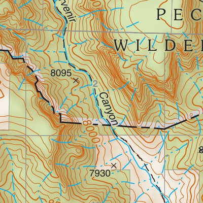 Santa Fe National Forest Quadrangle Map: pg 69 El Porvenir Preview 3